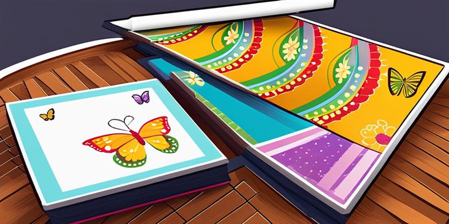 Centro de mesa con mariposas y colores vibrantes para Primera Comunión