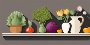 Huerta orgánica con verduras y flores