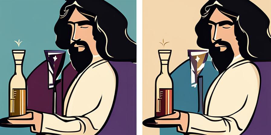Jesús con pan y vino sacramental