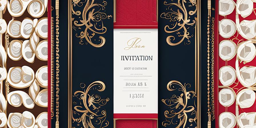 Invitación con textura delicada y elegante