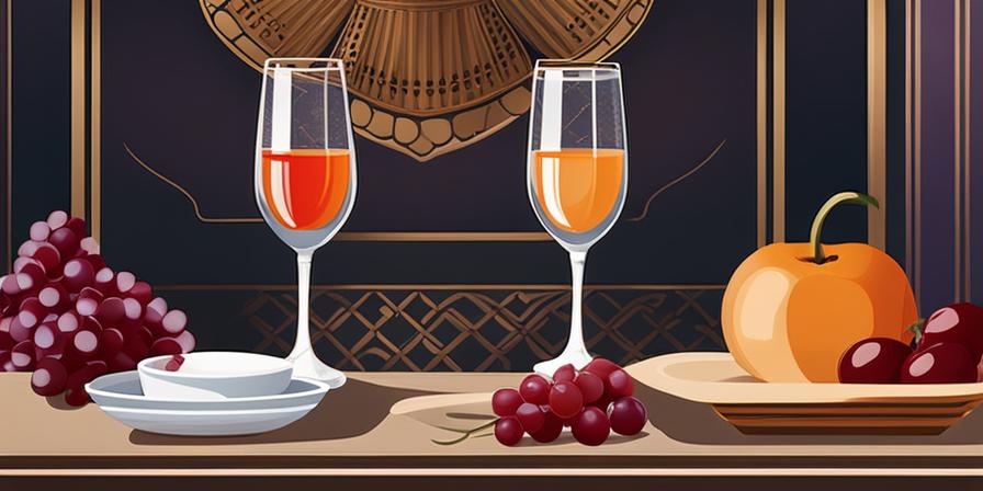 Mesa elegante con platos exquisitos y uvas frescas