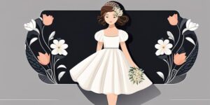 Niña con vestido blanco y brazalete de plata con flores