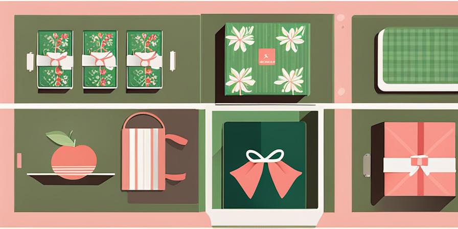 Caja de regalo abierta con artículos ecológicos