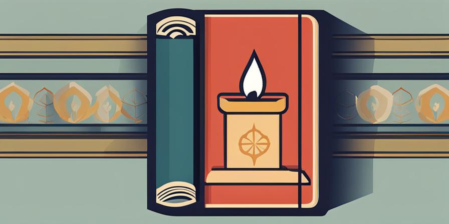 Biblia abierta junto a una vela encendida