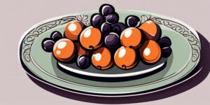 Plato de uvas para Primera Comunión