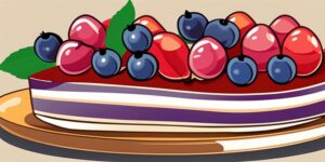 Postres de uvas frescas y coloridas