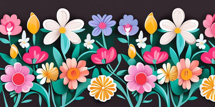 Tarjeta de comunión rodeada de flores coloridas