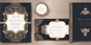 Tarjeta de invitación religiosa con diseño elegante