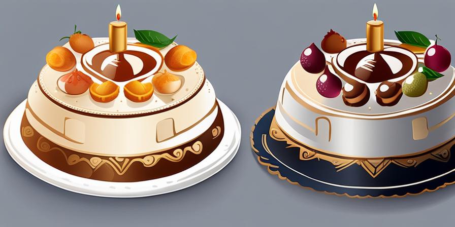 Tarta de comunión personalizada y tarta clásica con decoración