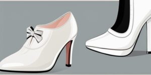 Zapatos blancos con lazo elegante