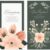 Collage de 5 invitaciones de comunión con flores